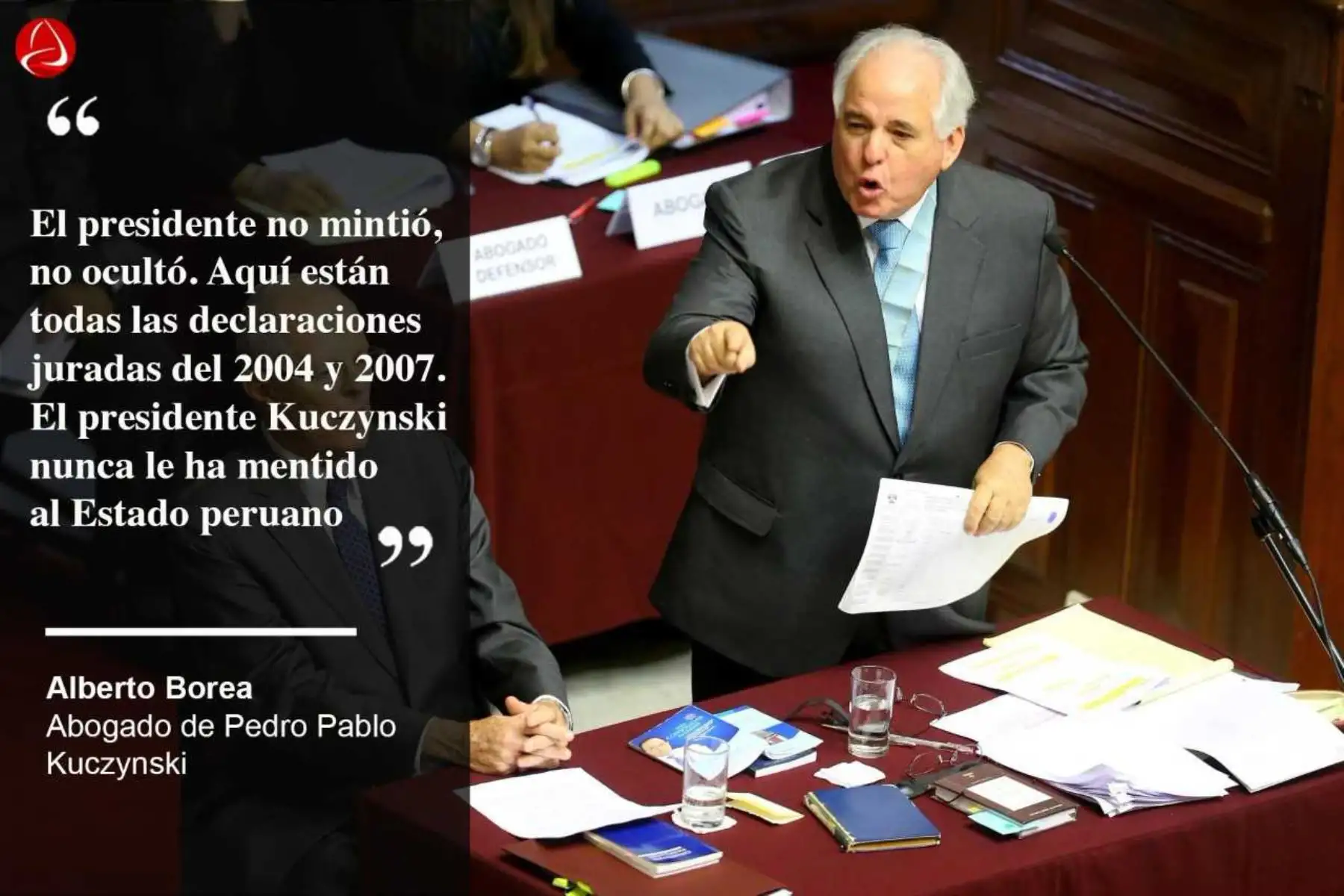 Las frases más saltantes de Alberto Borea, abogado defensor del presidente Kuczynski.