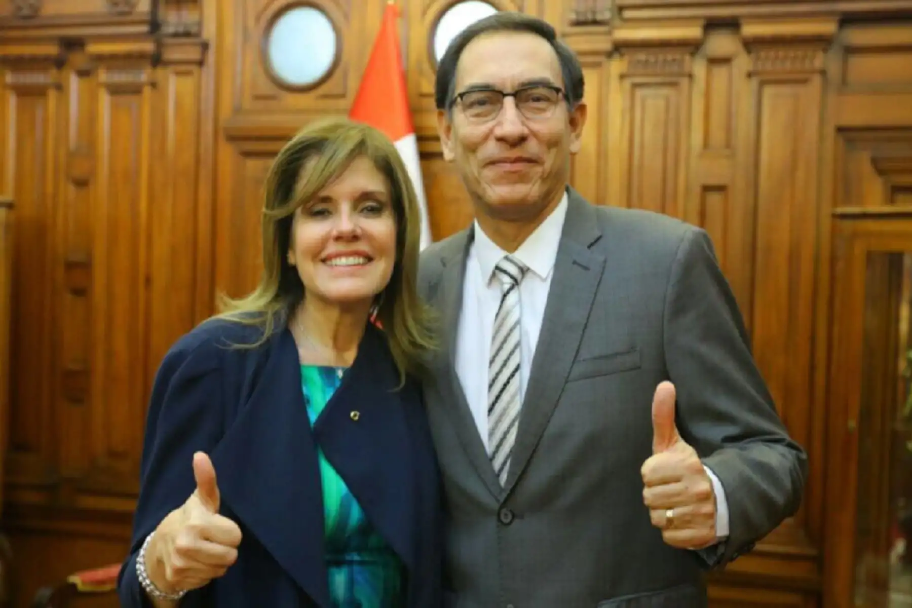 Mercedes Aráoz y Martín Vizcarra ratifican respaldo a presidente Kuczynski.