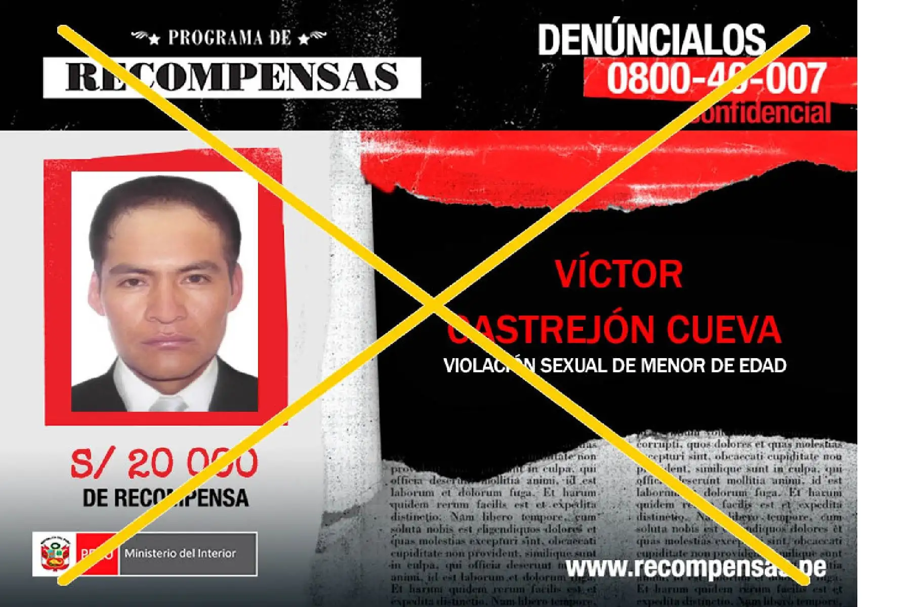 Castrejón Cueva registra una orden de captura vigente, por el delito de violación en agravio de una menor de 13 años de edad.