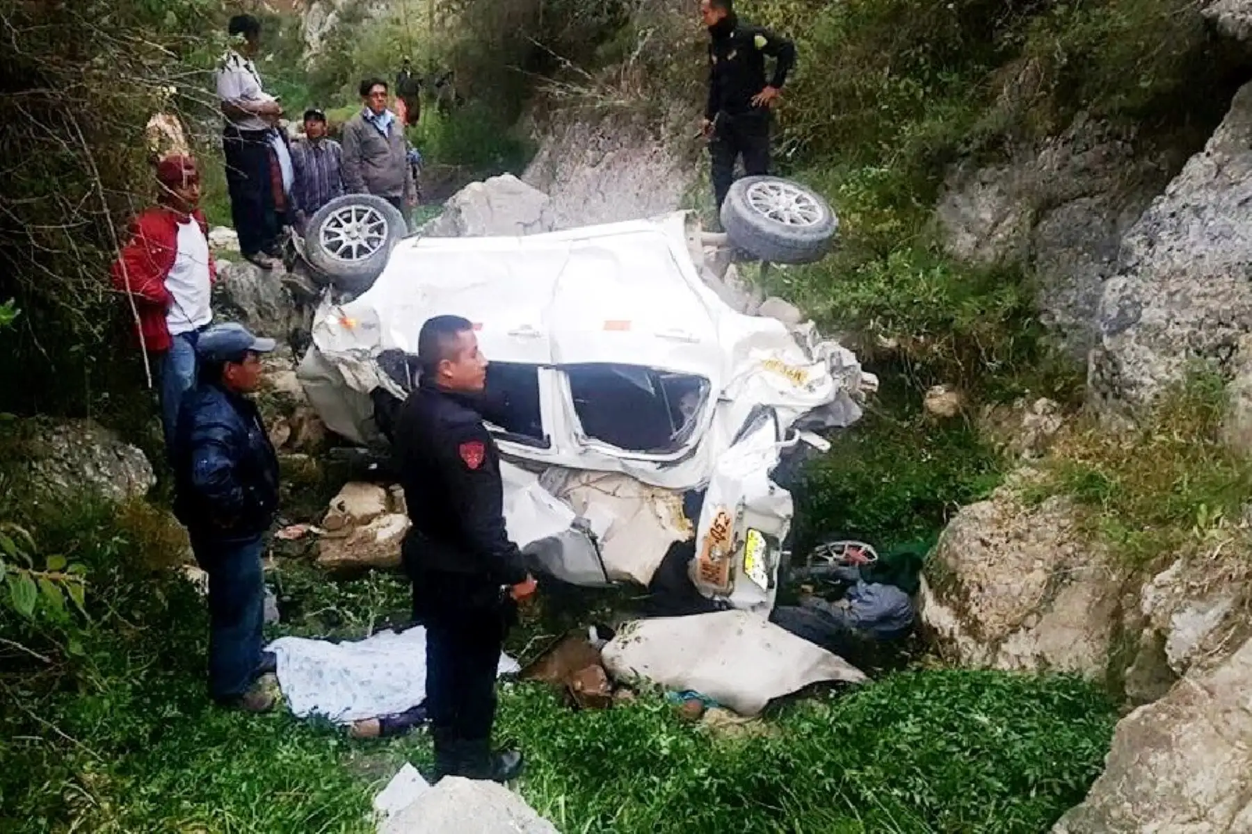 Siete miembros de una familia mueren en accidente de tránsito en Cajamarca. ANDINA
