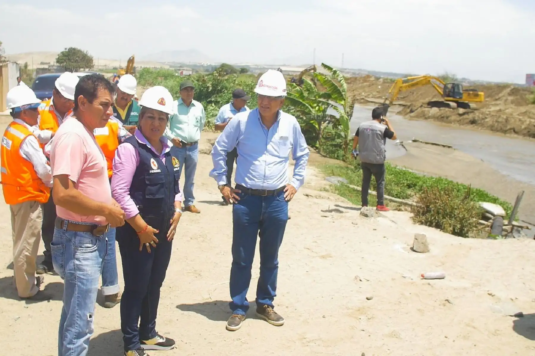 Verifican avances en descolmatación del río Lacramarca, en Áncash. ANDINA