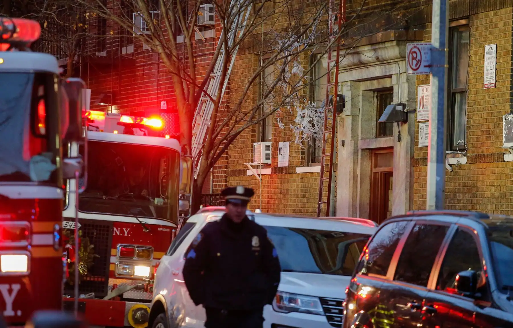 Incendio en Nueva York. Foto: AFP