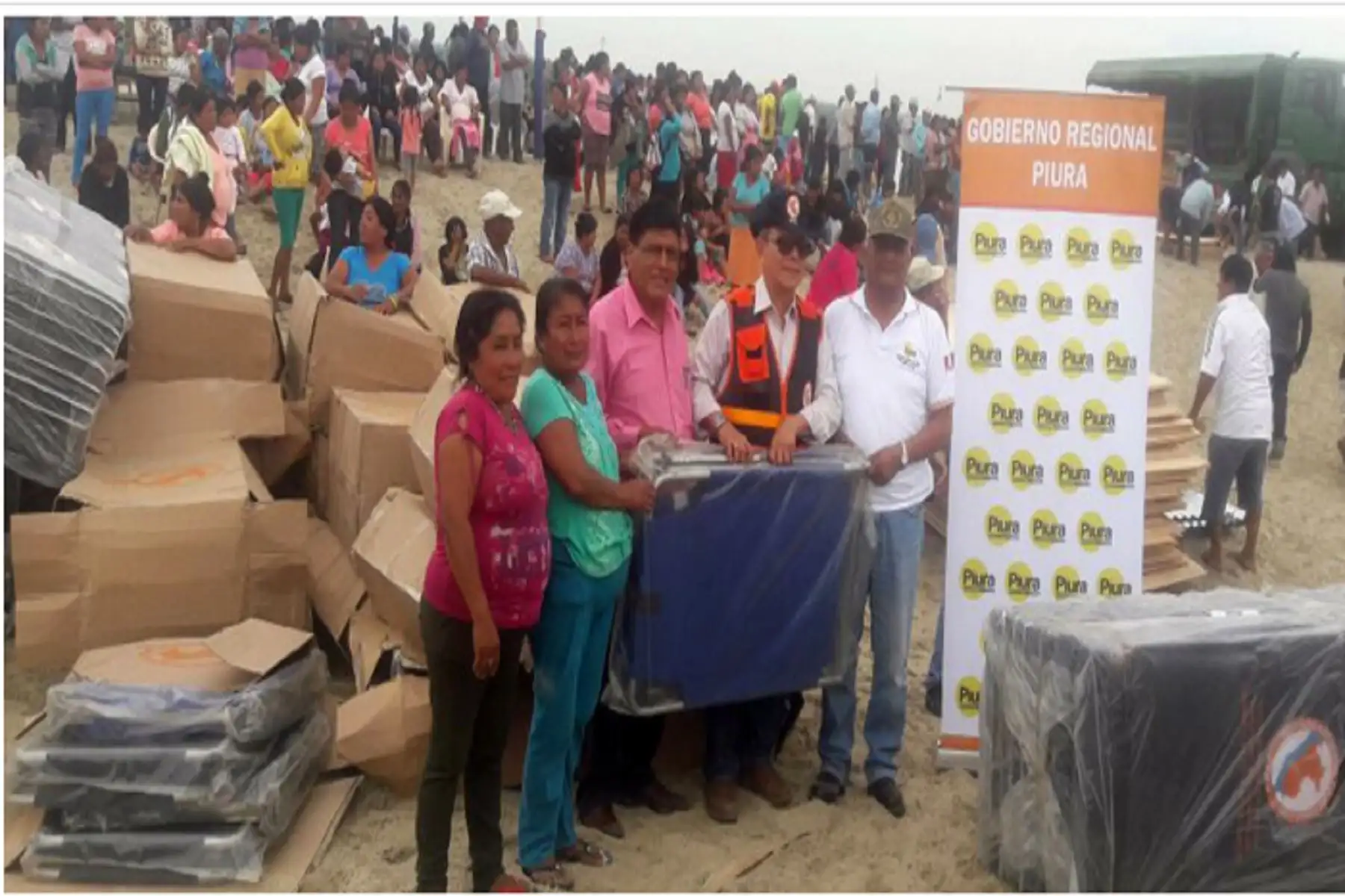 Se beneficiaron también los moradores de Ciudad de Dios, Nuevo Pedregal Grande y Nuevo Barrio San José.