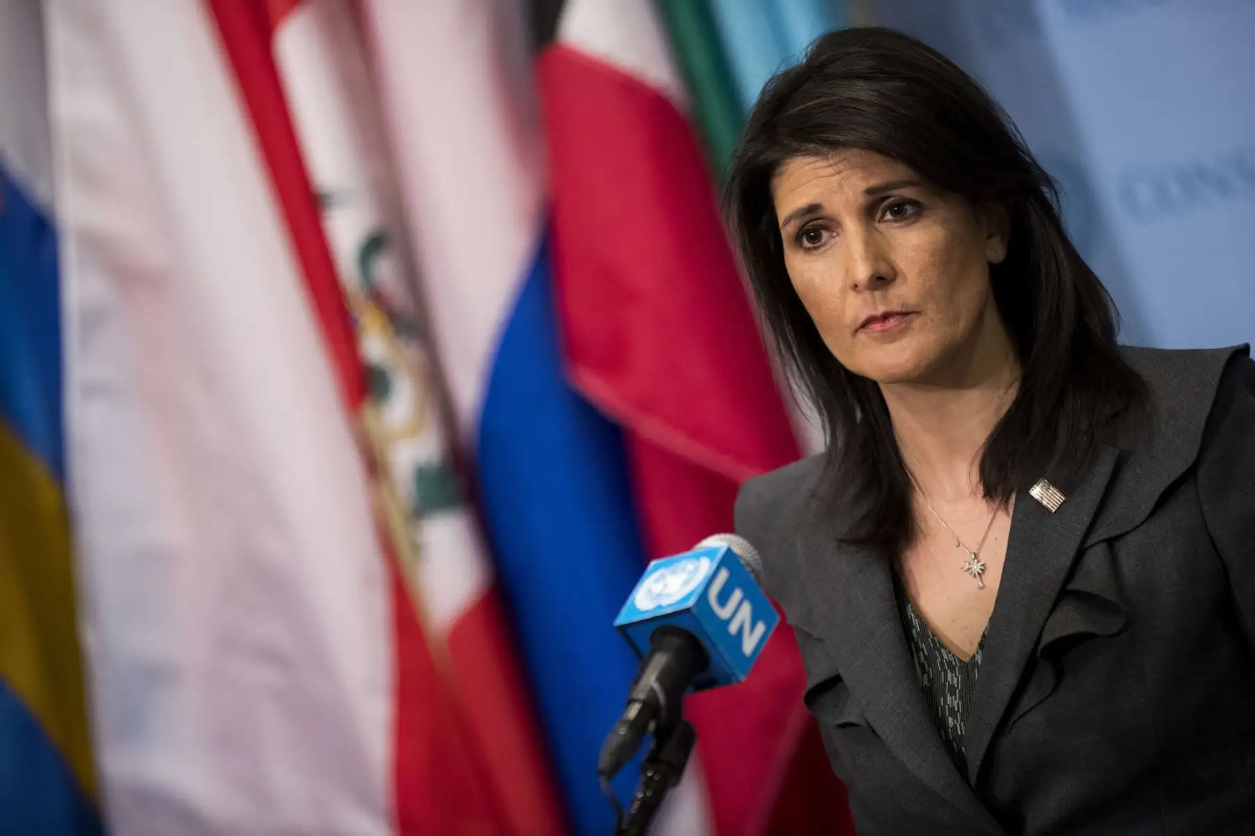 La embajadora estadounidense ante la ONU, Nikki Haley. Foto: AFP