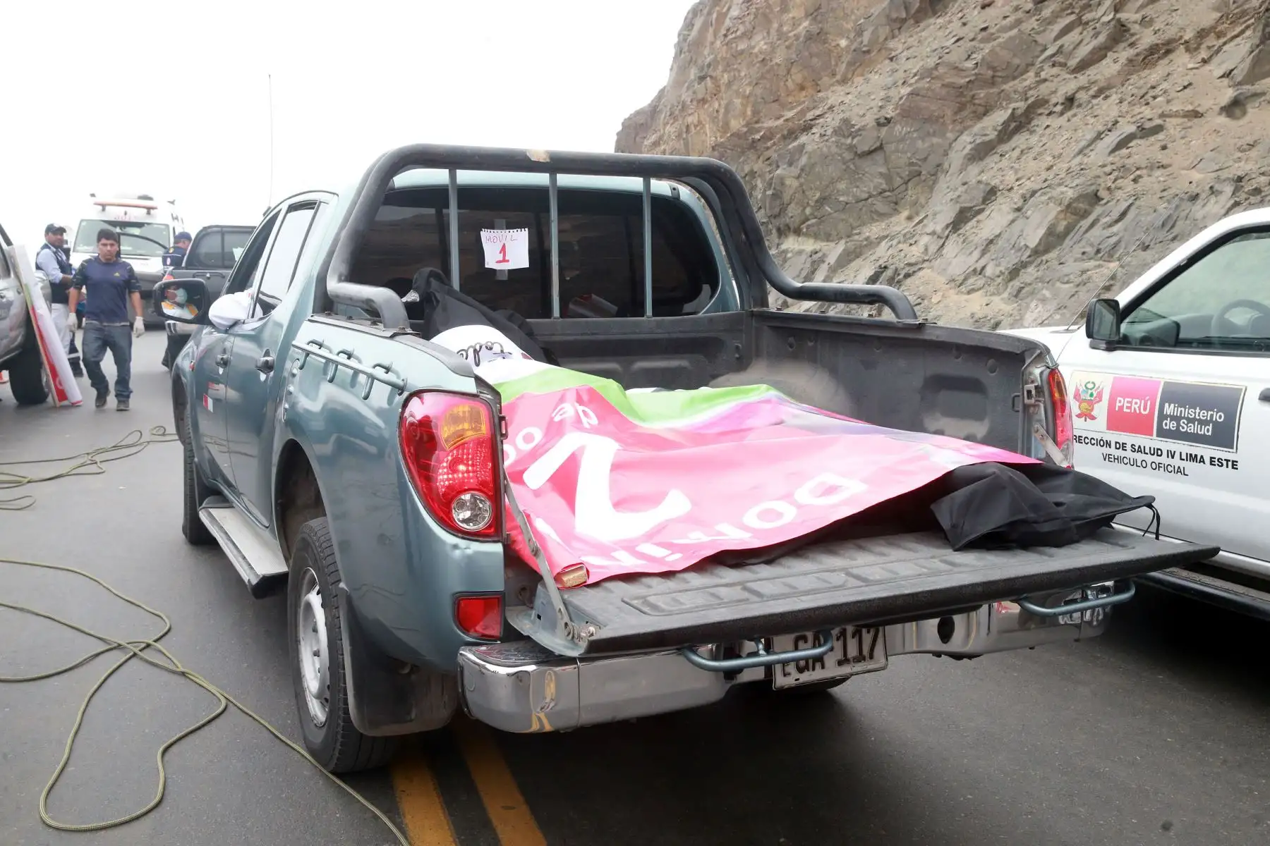 El hospital de Chancay dio a conocer la relación de 50 fallecidos en el accidente vehicular en Pasamayo que ingresaron a la morgue de Chancay que han sido reconocidos por sus familiares. ANDINA/Vidal Tarqui