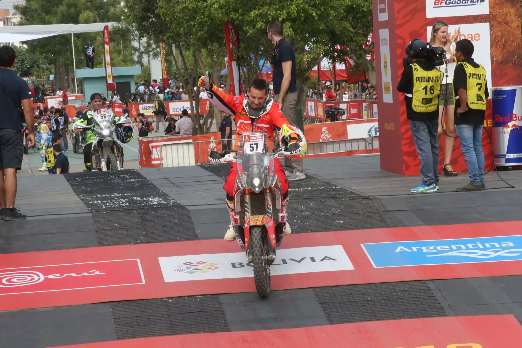 LIMA,PERÚ.ENERO 06. Ceremonia  y  partida de Dakar 2018. Foto: ANDINA/ Jhony Laurente
