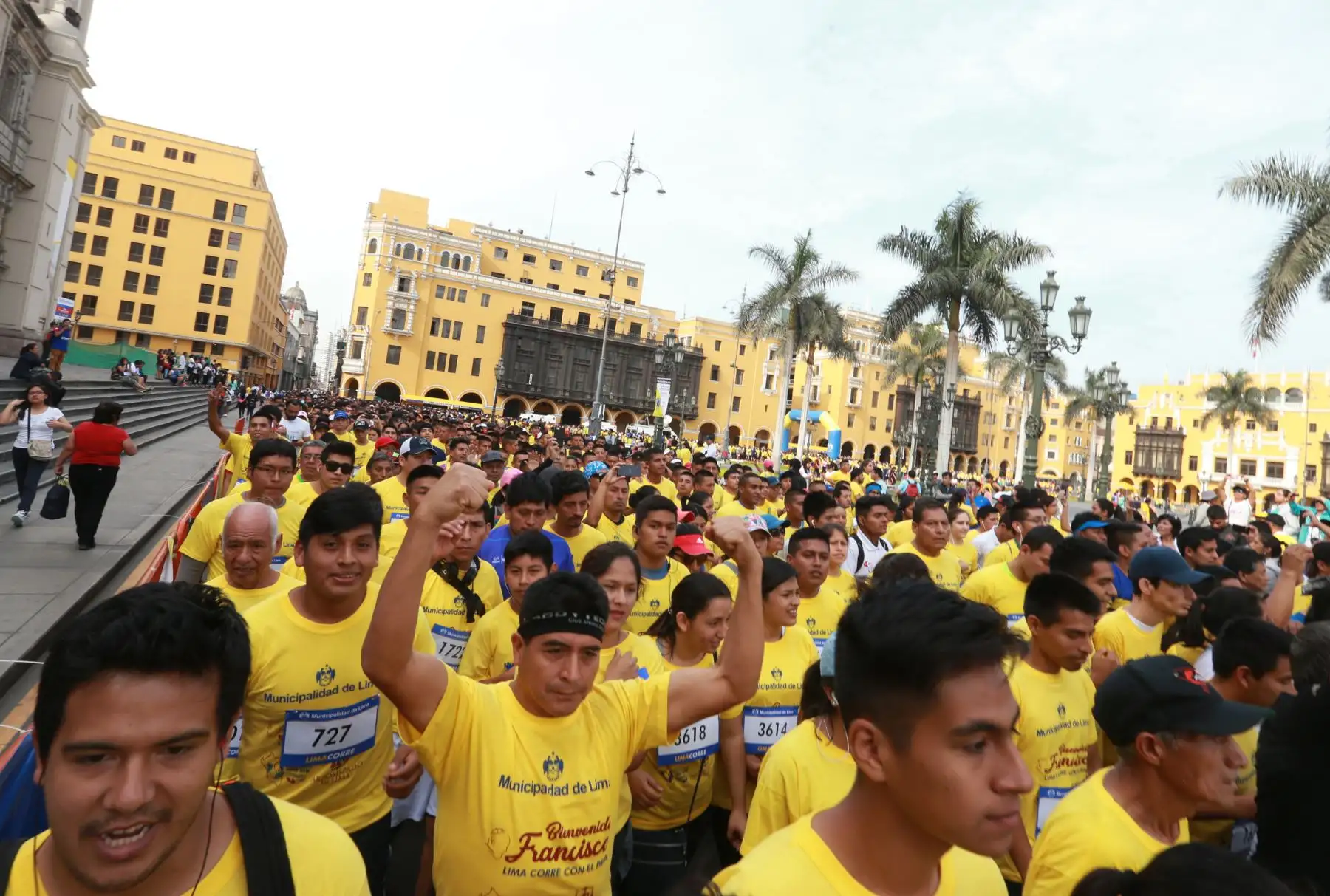 LIMA- PERÚ- 07 ENERO. Maratón “Lima corre con el Papa”Foto: ANDINA/Norman Córdova