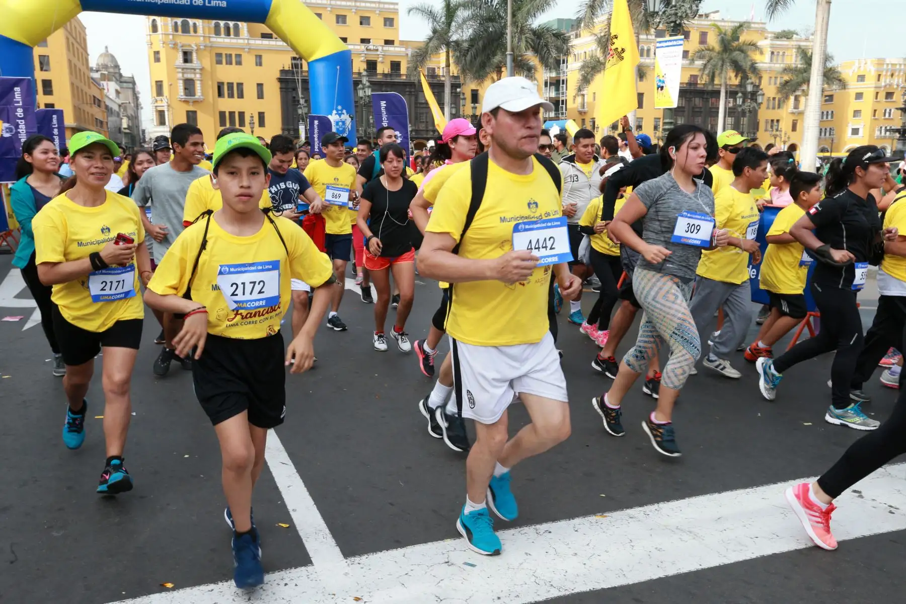 LIMA- PERÚ- 07 ENERO. Maratón “Lima corre con el Papa”Foto: ANDINA/Norman Córdova