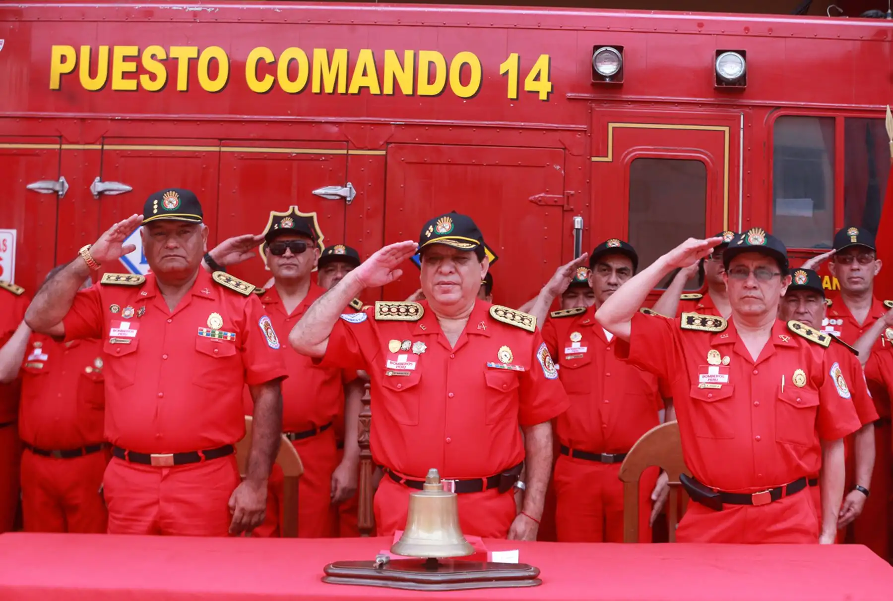 LIMA,PERÚ-ENERO 07. Ceremonia de graduación de 250 Bomberos voluntarios del Perú.   Foto: ANDINA/Vidal Tarqui