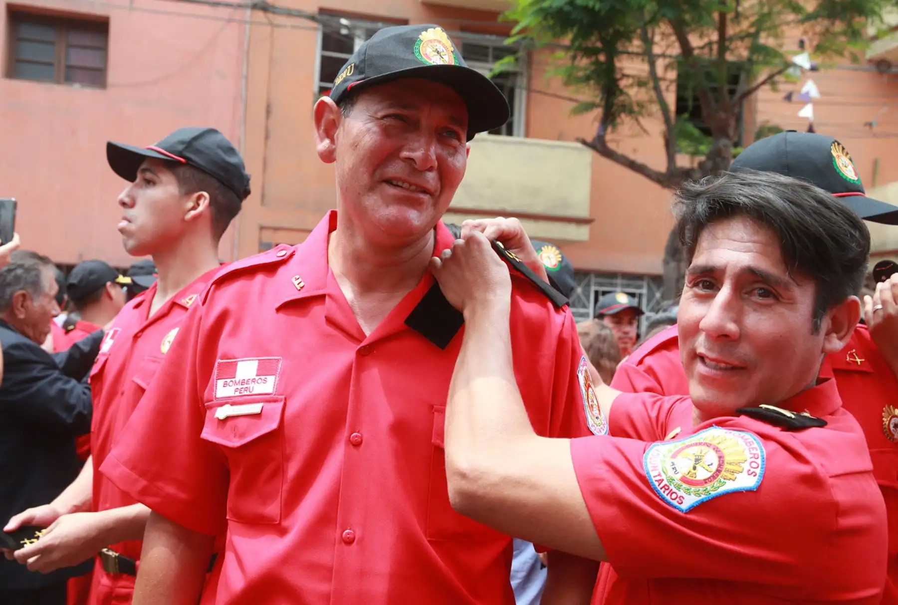 LIMA,PERÚ-ENERO 07. Ceremonia de graduación de 250 Bomberos voluntarios del Perú.   Foto: ANDINA/Vidal Tarqui