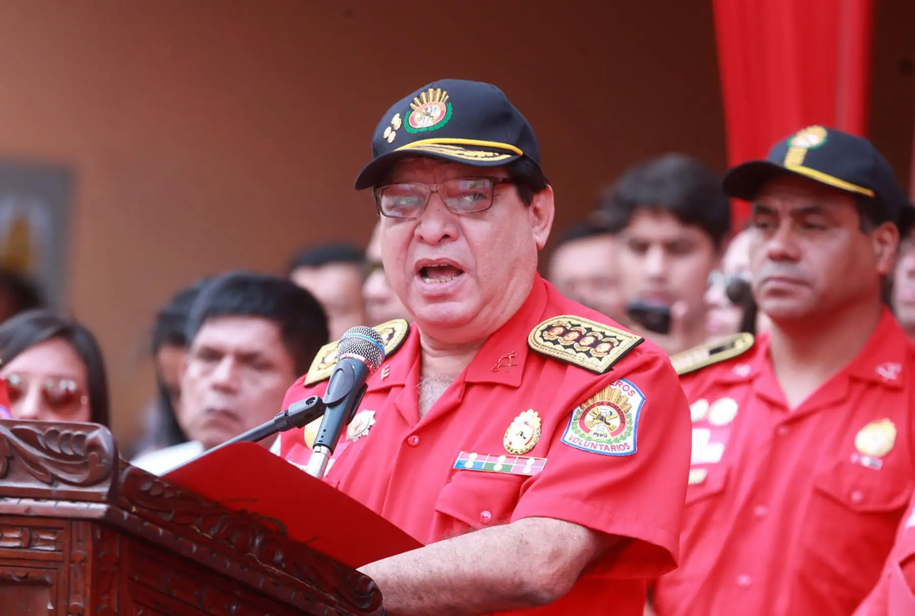 LIMA,PERÚ-ENERO 07. Ceremonia de graduación de 250 Bomberos voluntarios del Perú.   Foto: ANDINA/Vidal Tarqui