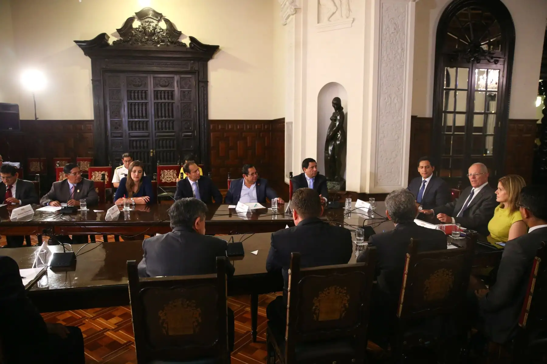 LIMA-PERÚ-08-ENERO. Presidente Kuczynski se reunió con gobernadores regionales en Palacio de Gobierno.Foto: ANDINA/Prensa Presidencia