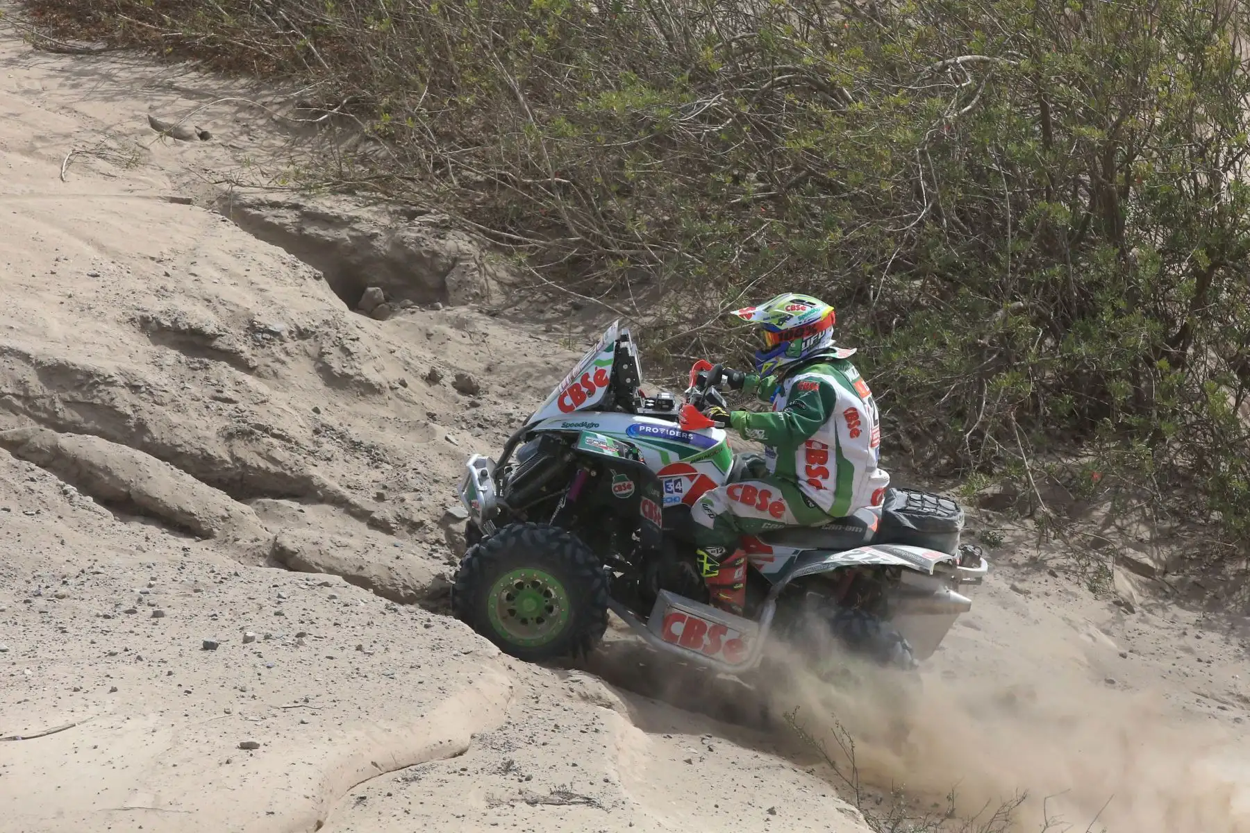 MARCONA-PERÚ-09-ENERO. Corredores compiten en  la cuarta etapa San Juan  de  Marcona del Dakar 2018, Foto: ANDINA/ Jhony Laurente