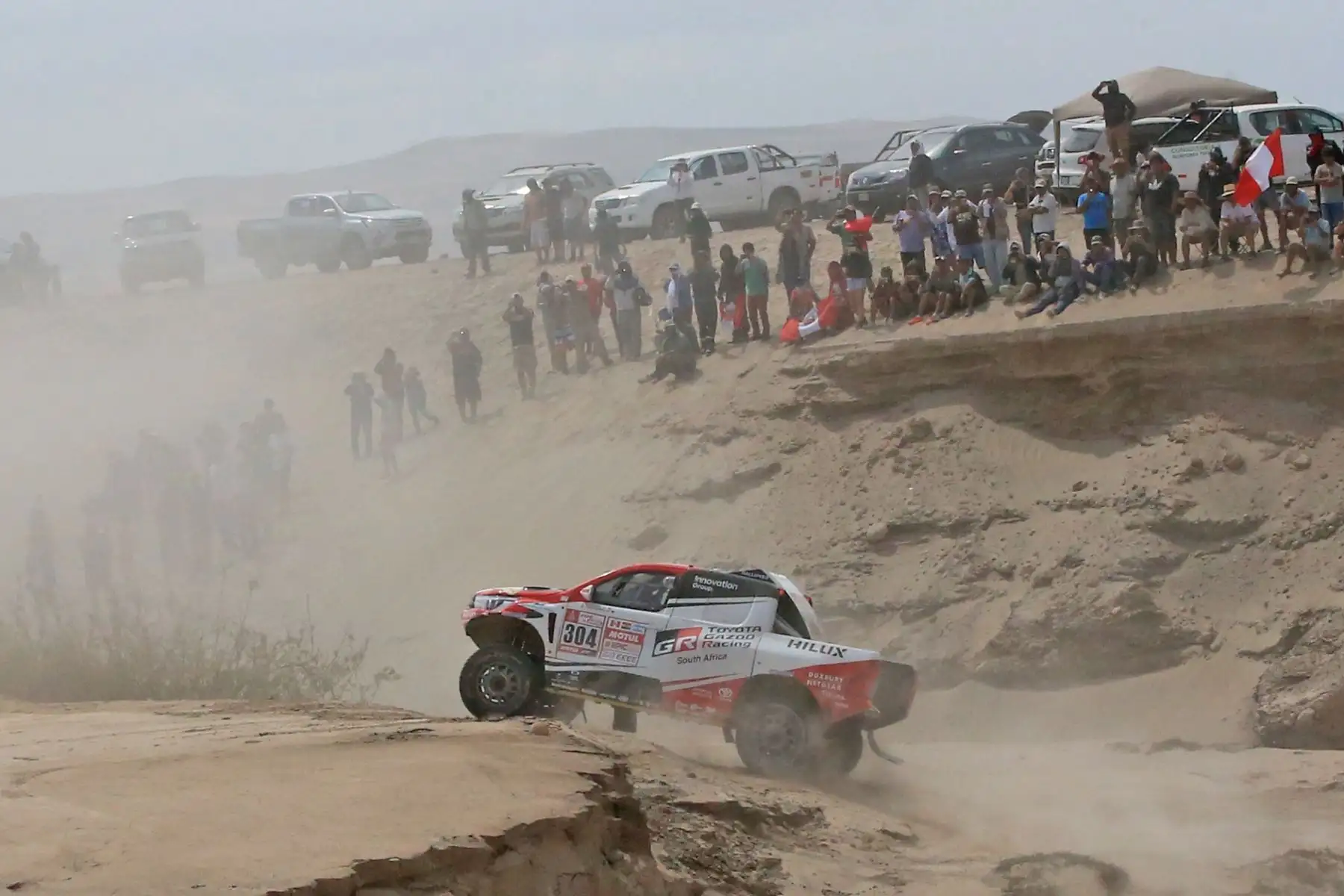 MARCONA-PERÚ-09-ENERO. Corredores compiten en  la cuarta etapa San Juan  de  Marcona del Dakar 2018, Foto: ANDINA/ Jhony Laurente