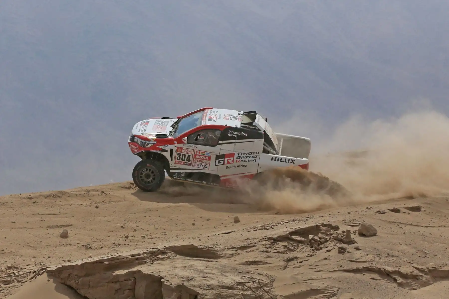 MARCONA-PERÚ-09-ENERO. Corredores compiten en  la cuarta etapa San Juan  de  Marcona del Dakar 2018, Foto: ANDINA/ Jhony Laurente