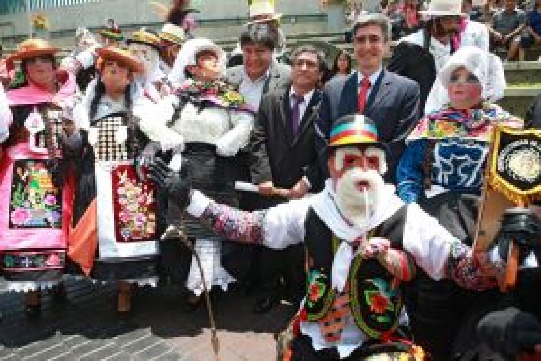 El 21 de enero de 2011, el Ministerio de Cultura declaró a la danza de la Tunantada Patrimonio Cultural de la Nación, al ser una de las más significativas expresiones culturales de la diversidad.