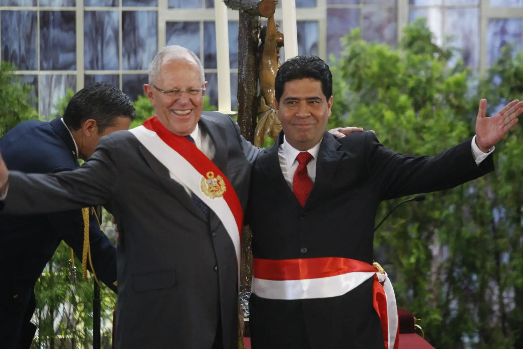 LIMA- PERÚ- 09 ENERO. Presidente de la República, Pedro Pablo Kuczynski juramenta a nuevos ministros . Foto: ANDINA/Eddy Ramos.