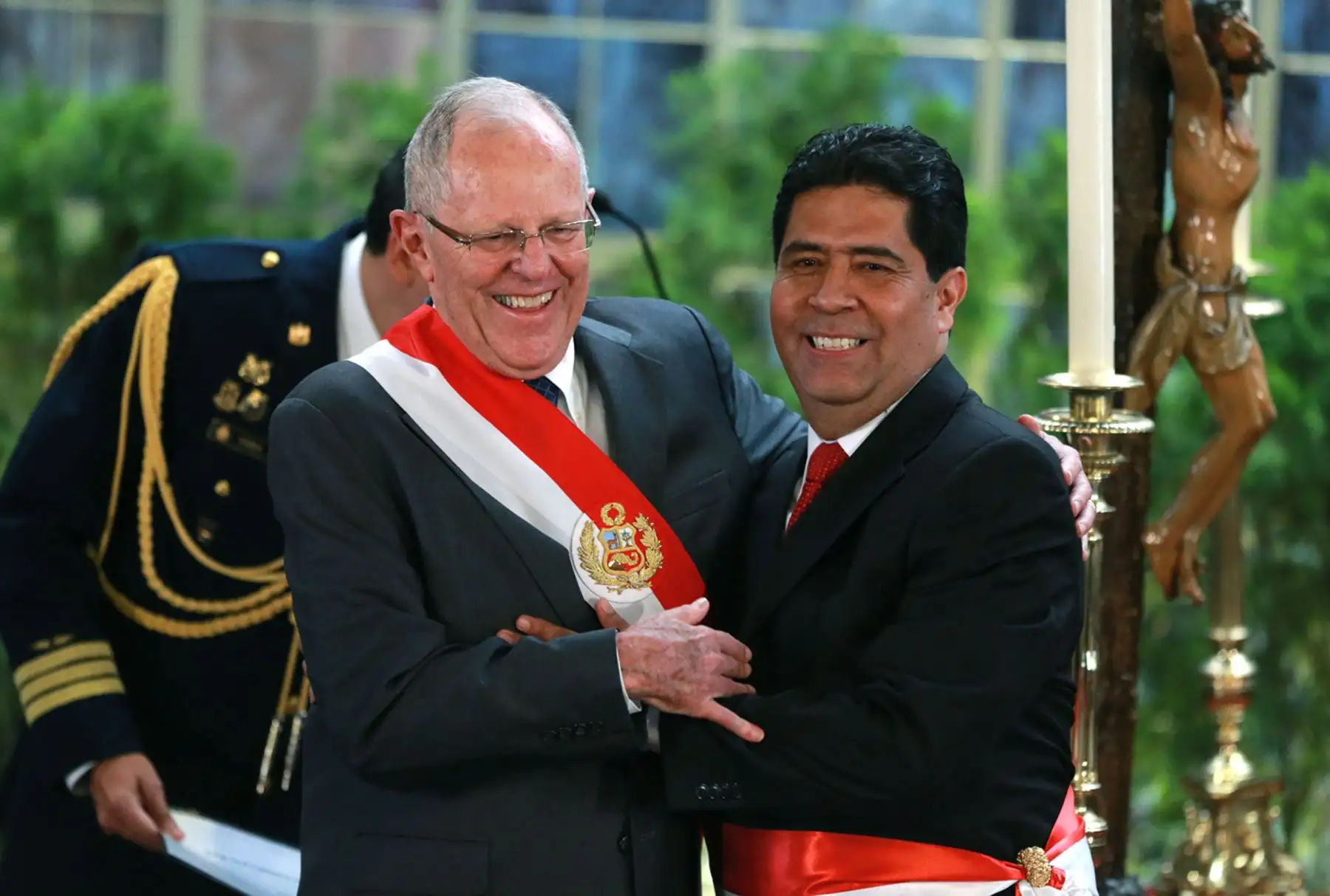 LIMA- PERÚ- 09 ENERO. Presidente de la República, Pedro Pablo Kuczynski juramenta como ministro de Trabajo y Promoción del Empleo, Javier Barreda Foto: ANDINA/Vidal Tarqui