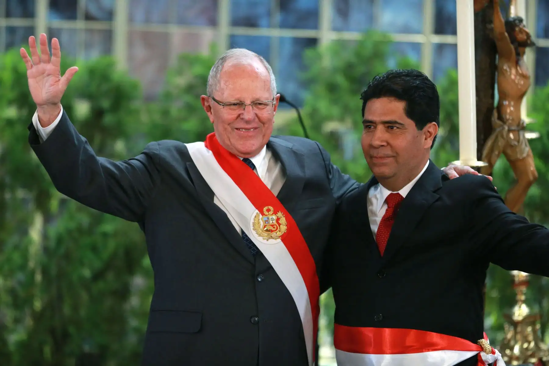 LIMA- PERÚ- 09 ENERO. Presidente de la República, Pedro Pablo Kuczynski juramenta como ministro de Trabajo y Promoción del Empleo, Javier Barreda Foto: ANDINA/Vidal Tarqui