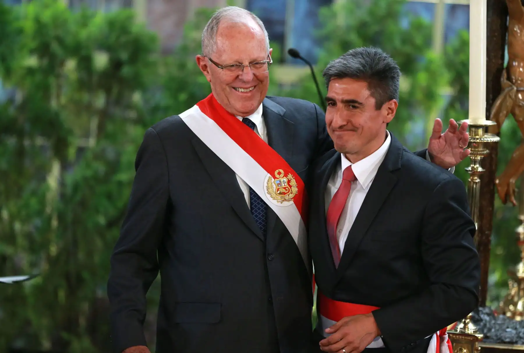 LIMA- PERÚ- 09 ENERO. Presidente de la República, Pedro Pablo Kuczynski juramenta Alejandro Nayra como ministro de Cultura. Foto: ANDINA/Vidal Tarqui