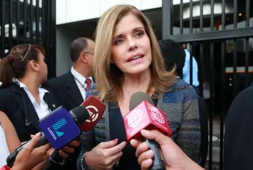 Declaraciones de la jefa del Gabinete Ministerial, Mercedes Aráoz. Foto: ANDINA/Vidal Tarqui