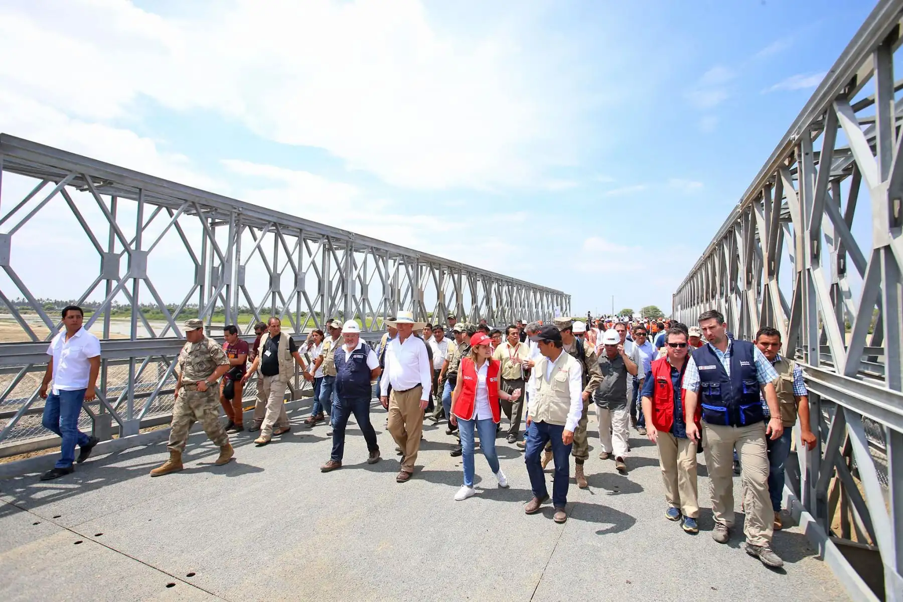 Presidente Kuczynski inaugura el Puente Modular Independencia en Catacaos, Piura. Foto: ANDINA/ Prensa Presidencia
