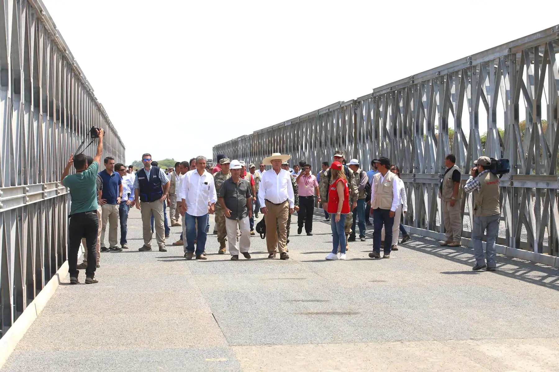 Presidente Kuczynski inaugura el Puente Modular Independencia en Catacaos, Piura. Foto: ANDINA/ Prensa Presidencia