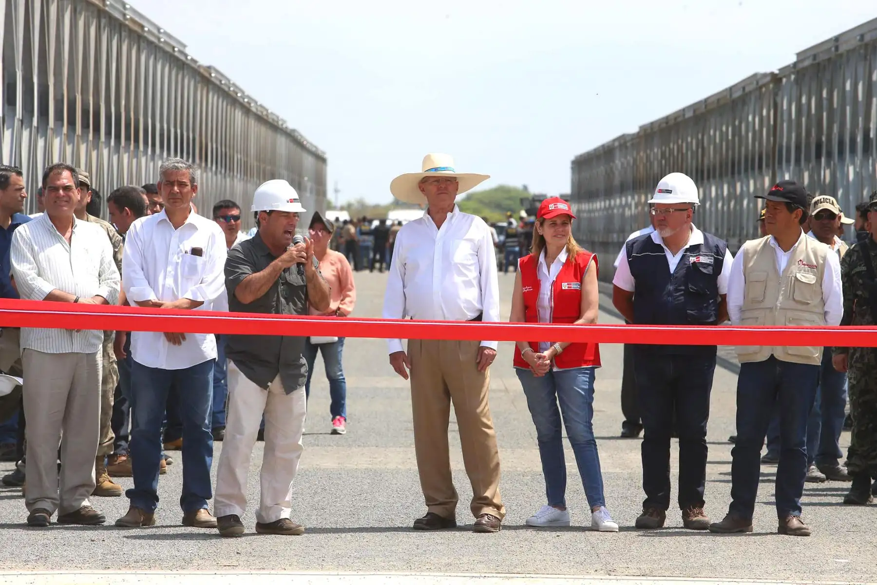 Presidente Kuczynski inaugura el Puente Modular Independencia en Catacaos, Piura. Foto: ANDINA/ Prensa Presidencia