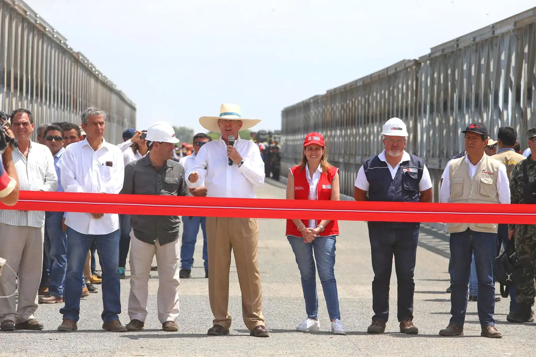Presidente Kuczynski inaugura el Puente Modular Independencia en Catacaos, Piura. Foto: ANDINA/ Prensa Presidencia