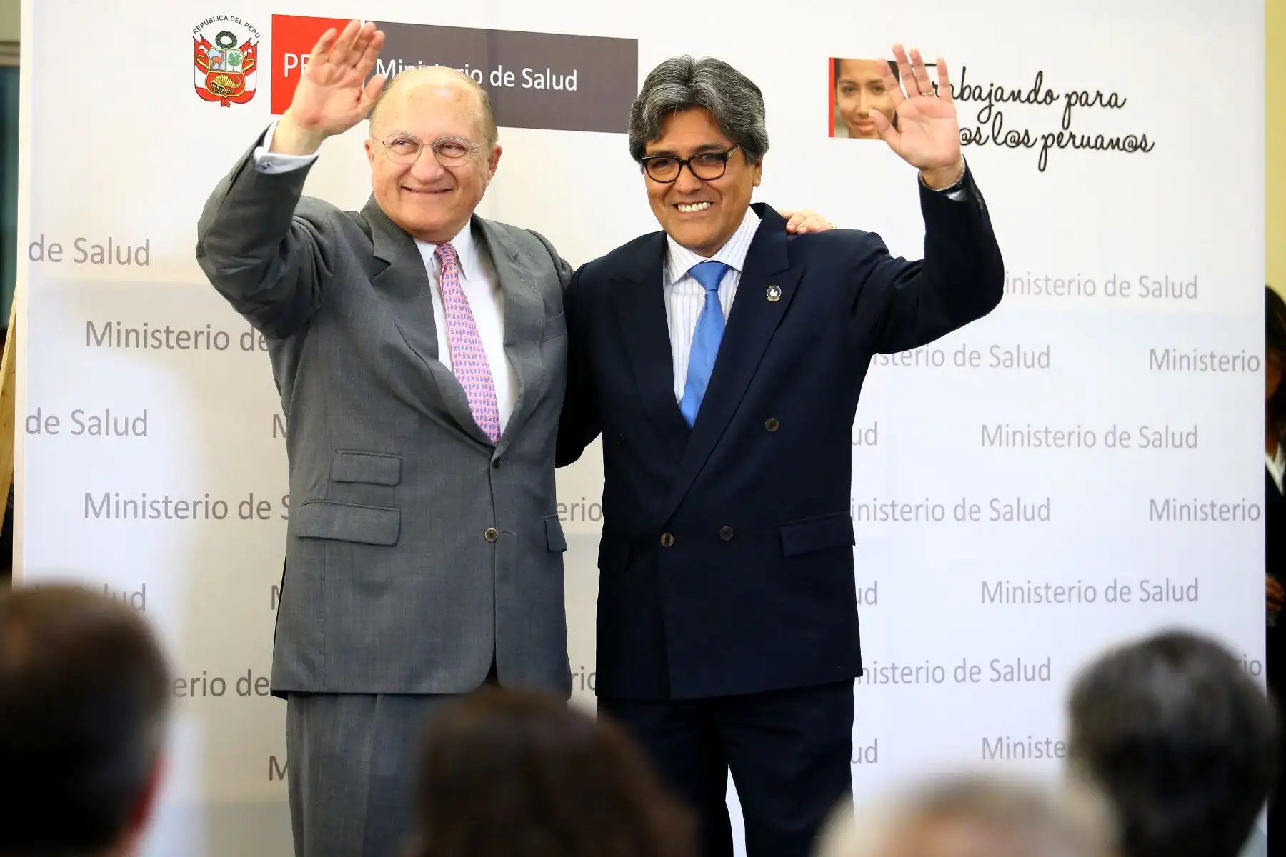 LIMA PERÚ - ENERO 11. Ceremonia de presentación oficial del ministro de Salud, Abel Hernán Jorge Salinas Rivas. Foto: ANDINA/Melina Mejía