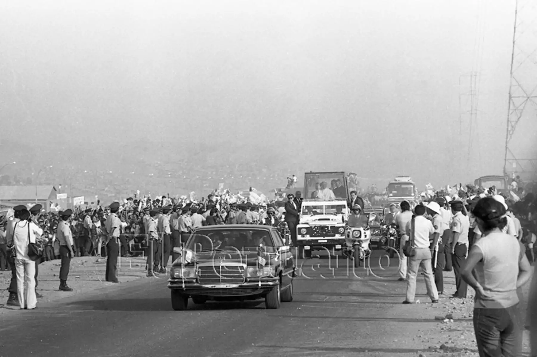 Visita del Papa Juan Pablo II al Perú en 1985. Foto: ANDINA