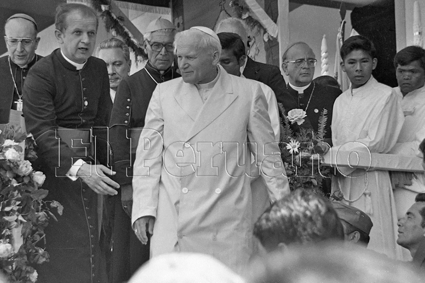 Ayacucho (1985) Durante su mensaje, el Santo Padre rechazó la violencia y se solidarizó con el pueblo ayacuchano.