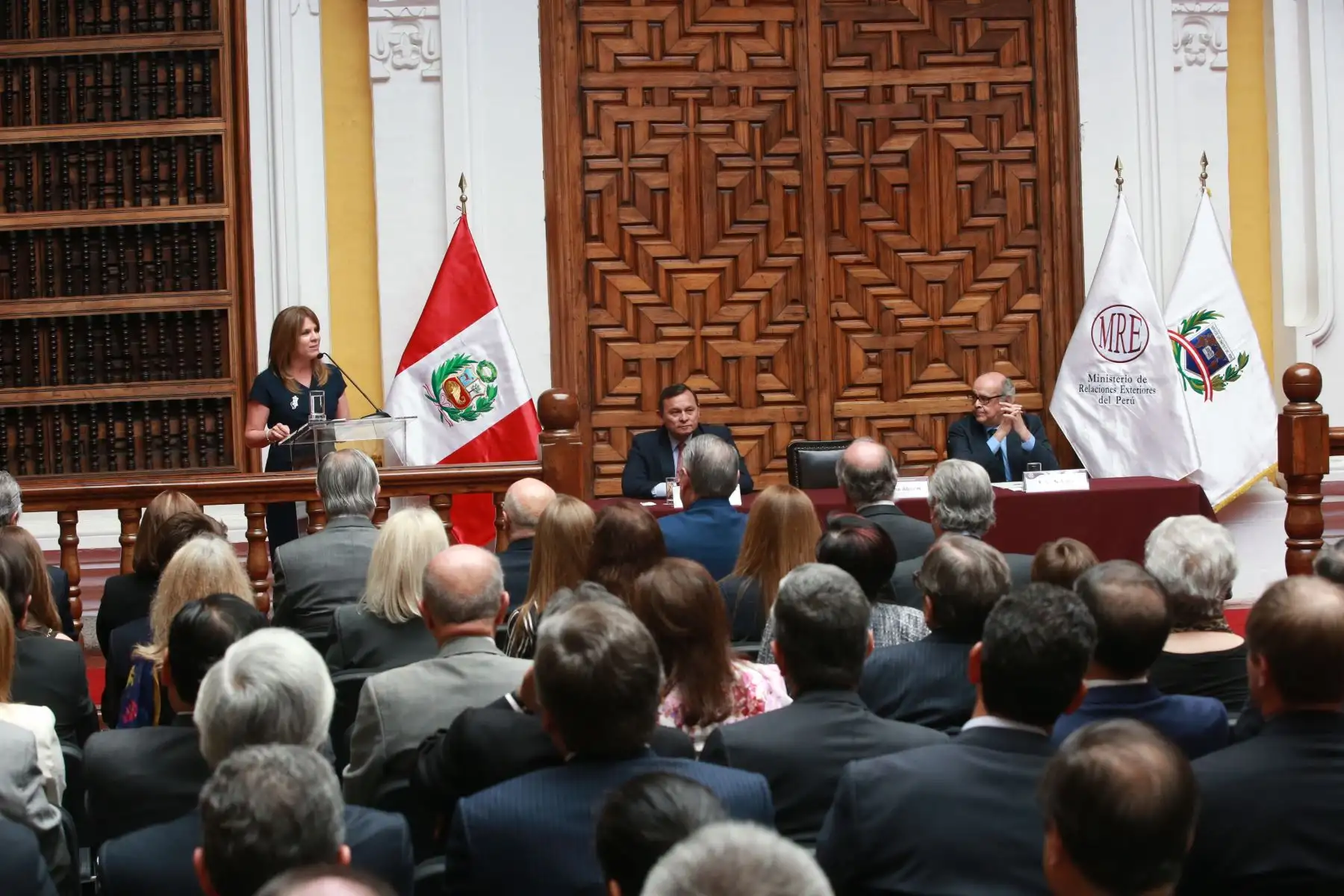 LIMA,PERÚ-ENERO 12. Presentación oficial de la canciller Cayetana Aljovín Gazzani, en Palacio de Torre Tagle. Foto: ANDINA/Jhony Laurente