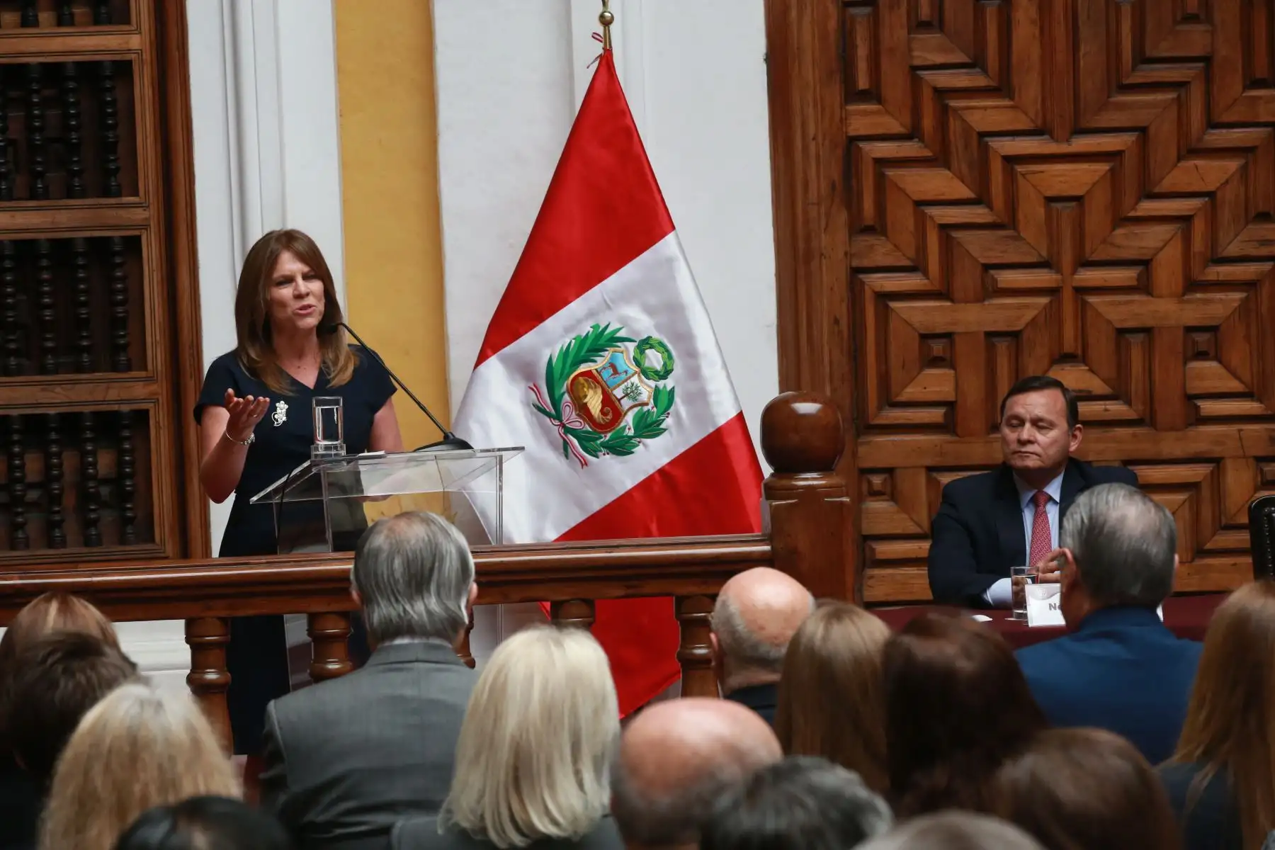 LIMA,PERÚ-ENERO 12. Presentación oficial de la canciller Cayetana Aljovín Gazzani, en Palacio de Torre Tagle. Foto: ANDINA/Jhony Laurente
