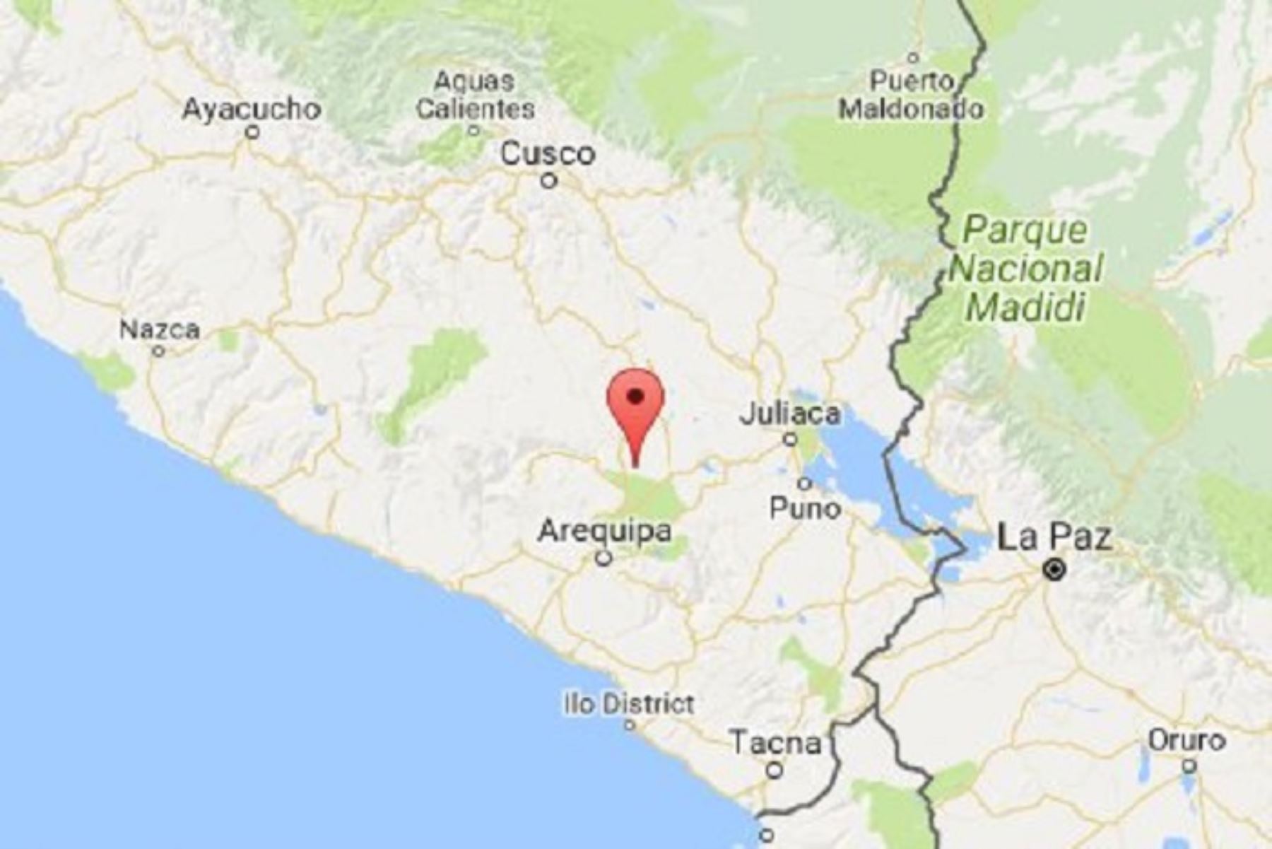 Sismo de magnitud 4.1 se registra en la sierra de región Arequipa.