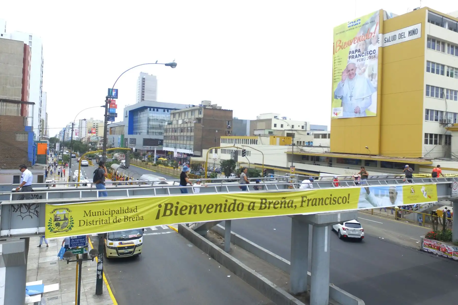 Por estas calles hará su primer recorrido en Lima el Papa Francisco. Foto:ANDINA/Jhony Laurente