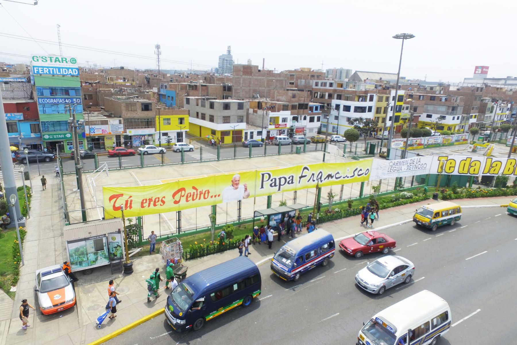 Por estas calles hará su primer recorrido en Lima el Papa Francisco. Foto:ANDINA/Jhony Laurente