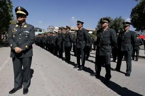 50 policías de Cusco, especialistas en protección de dignatarios, reforzarán seguridad en Puerto Maldonado por visita del Papa Francisco. ANDINA/Percy Hurtado