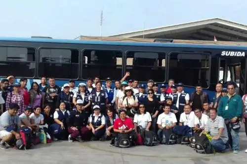 Brigadistas del Ministerio de Salud partieron hoy rumbo a la ciudad de Puerto Maldonado, capital de la región Madre de Dios, para prestar atención a los casos de emergencia que ocurran durante la misa que realizará el Papa Francisco en esa ciudad este viernes 19 de enero.