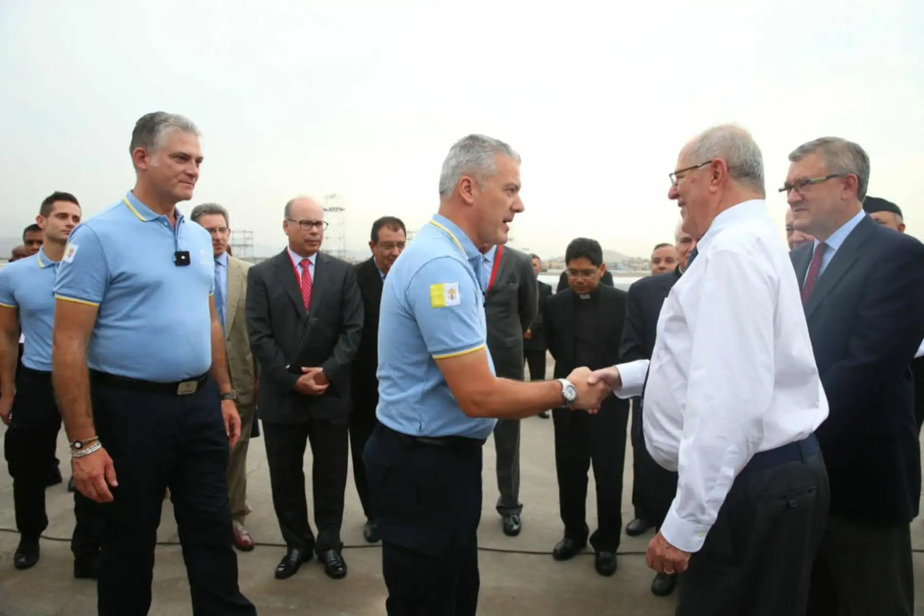 Presidente Kuczynski inspecciona las obras de Acondicionamiento de la Base Las Palmas para la Misa del Papa Francisco. Foto: ANDINA/Prensa Presidencia