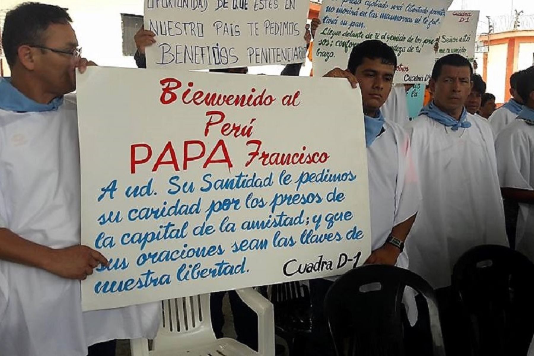 Internos de penal de Chiclayo se sumarán a actos de bienvenida al Papa Francisco. ANDINA