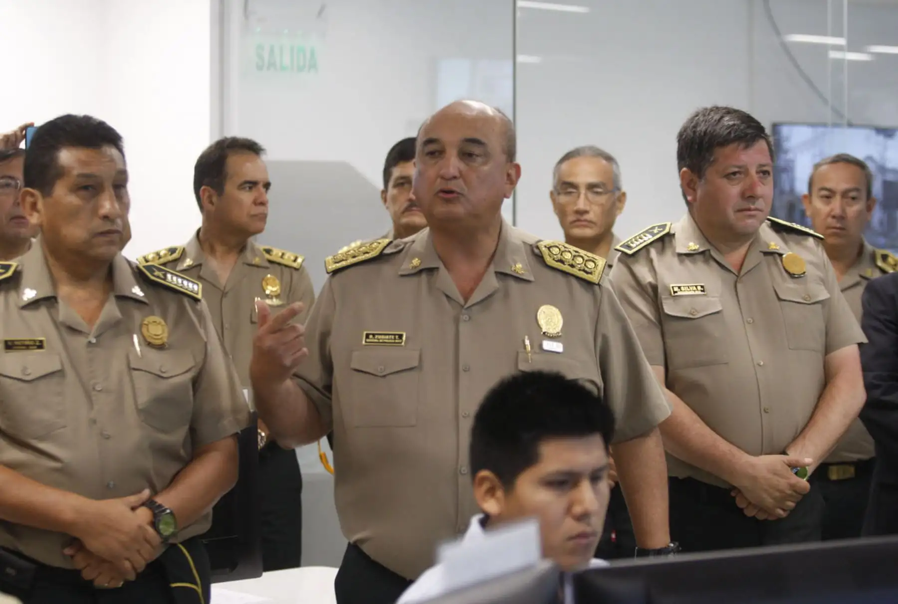 LIMA- PERÚ- 18 ENERO. Director de la Policía Nacional, Richard Zubiate presenta Plan de seguridad que se ejecutará durante la visita del Papa Francisco . Foto: ANDINA/Eddy Ramos.