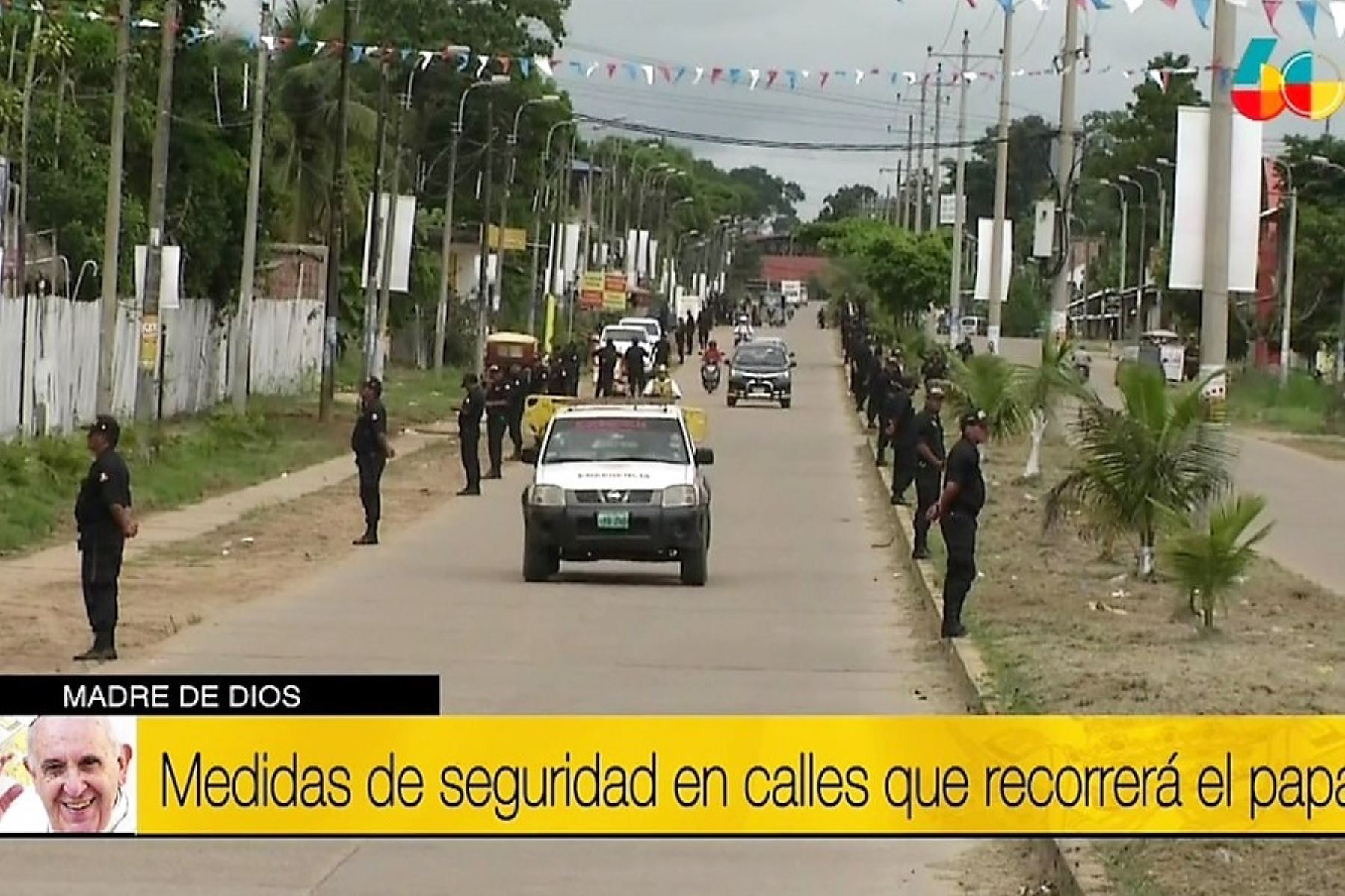 Policía Nacional ensaya plan de seguridad en Puerto Maldonado por visita del Papa Francisco. Foto: ANDINA/Difusión.
