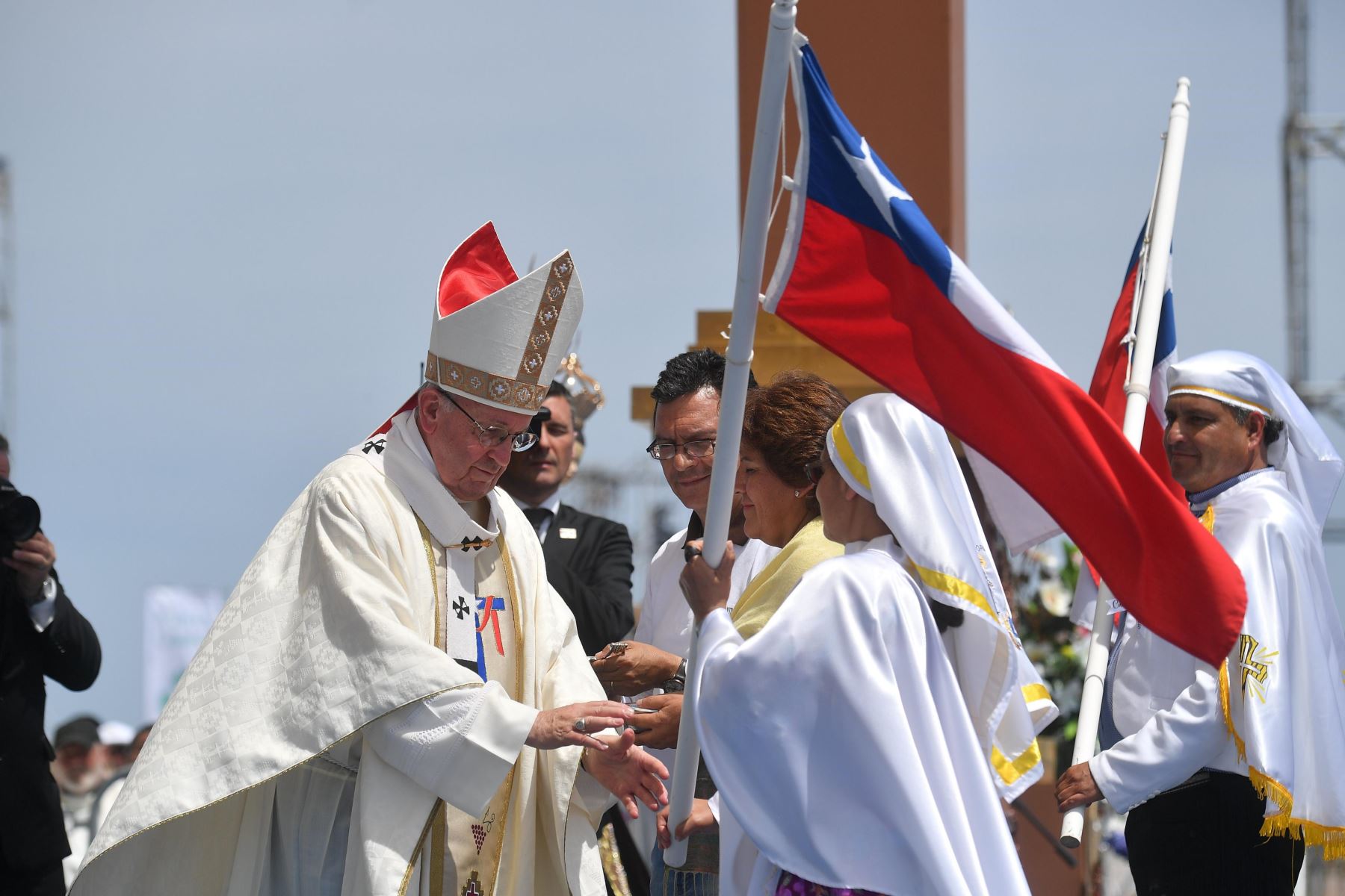El Papa Francisco en Iquique. Foto: EFE