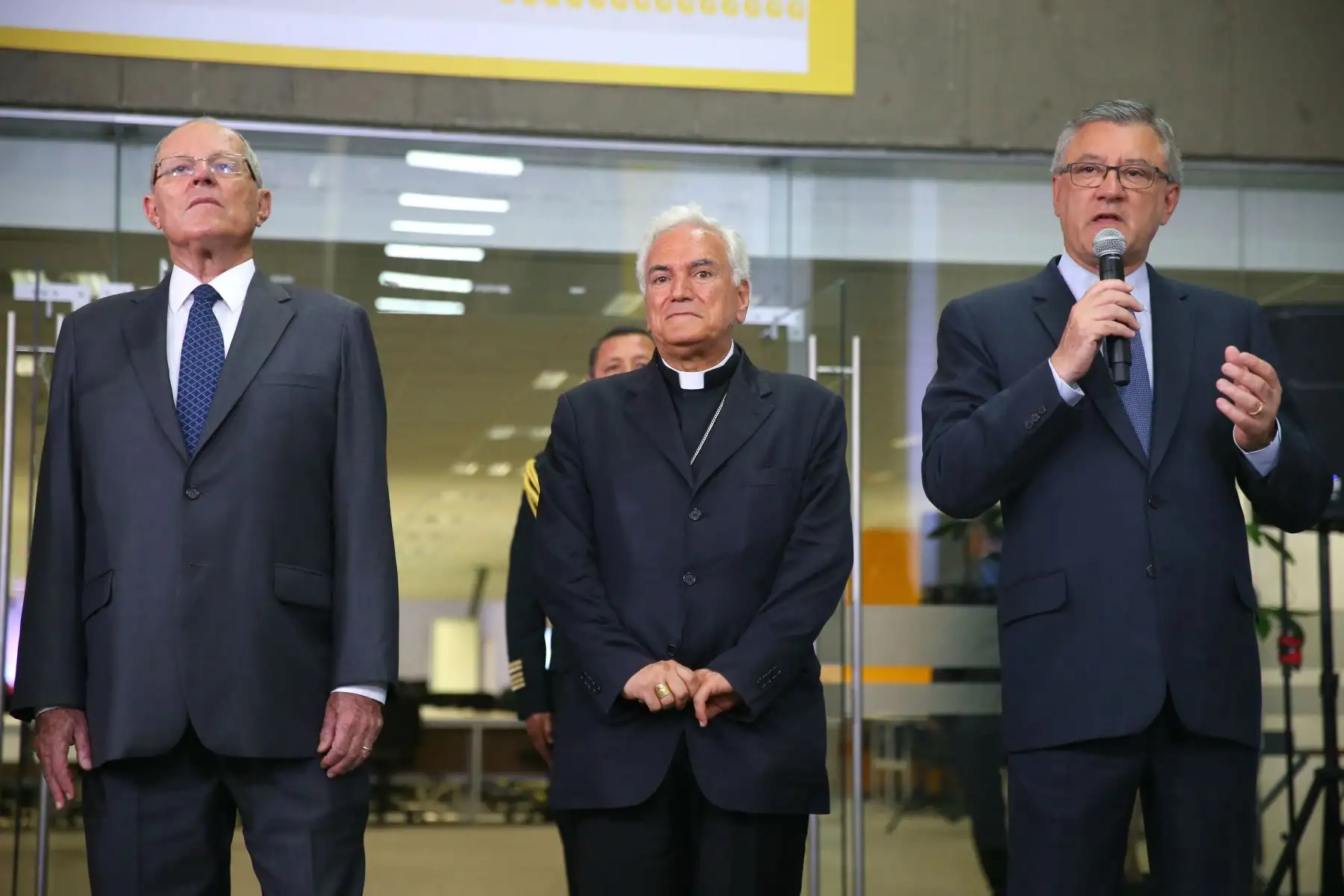 El jefe de Estado, Pedro Pablo Kuczynski, inaugura el Centro Internacional de Prensa (CIP). Foto: ANDINA/Prensa Presidencia