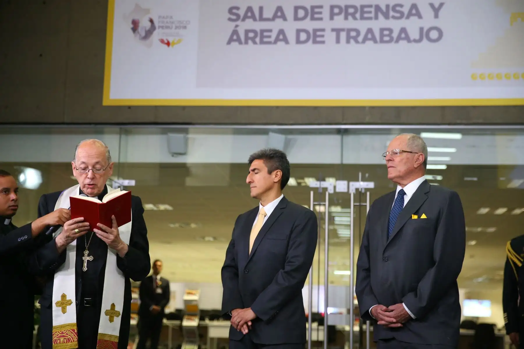 El jefe de Estado, Pedro Pablo Kuczynski, inaugura el Centro Internacional de Prensa (CIP). Foto: ANDINA/Prensa Presidencia