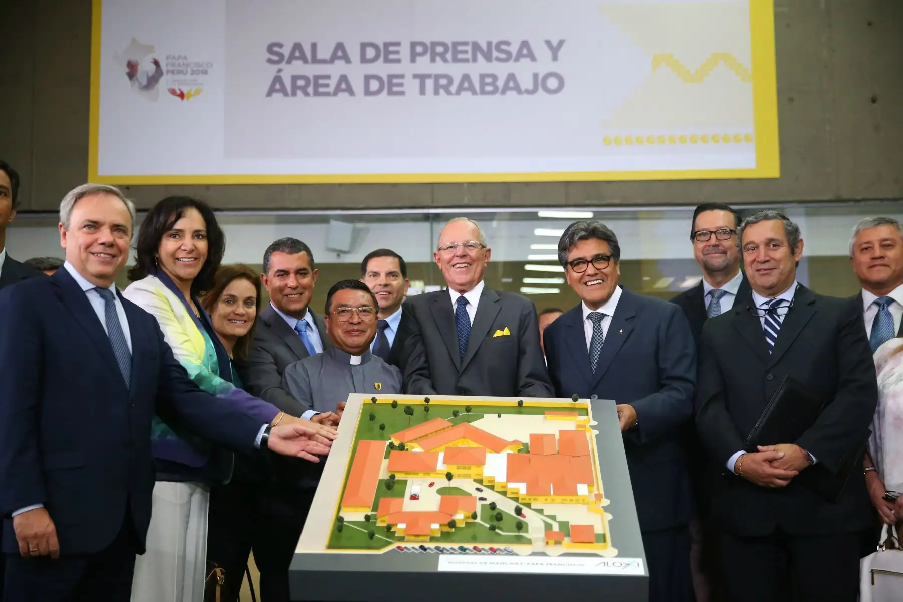 El jefe de Estado, Pedro Pablo Kuczynski, inaugura el Centro Internacional de Prensa (CIP). Foto: ANDINA/Prensa Presidencia
