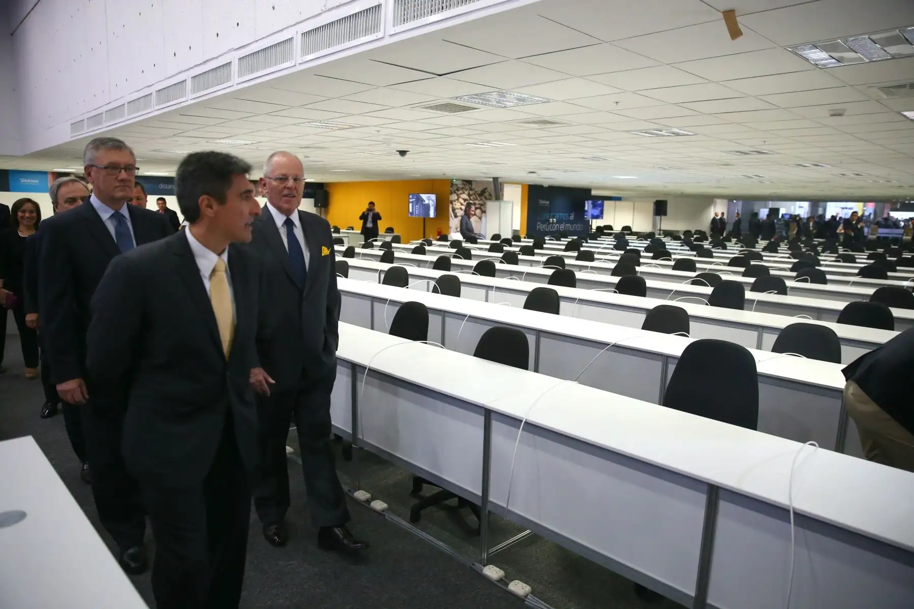 El jefe de Estado, Pedro Pablo Kuczynski, inaugura el Centro Internacional de Prensa (CIP). Foto: ANDINA/Prensa Presidencia