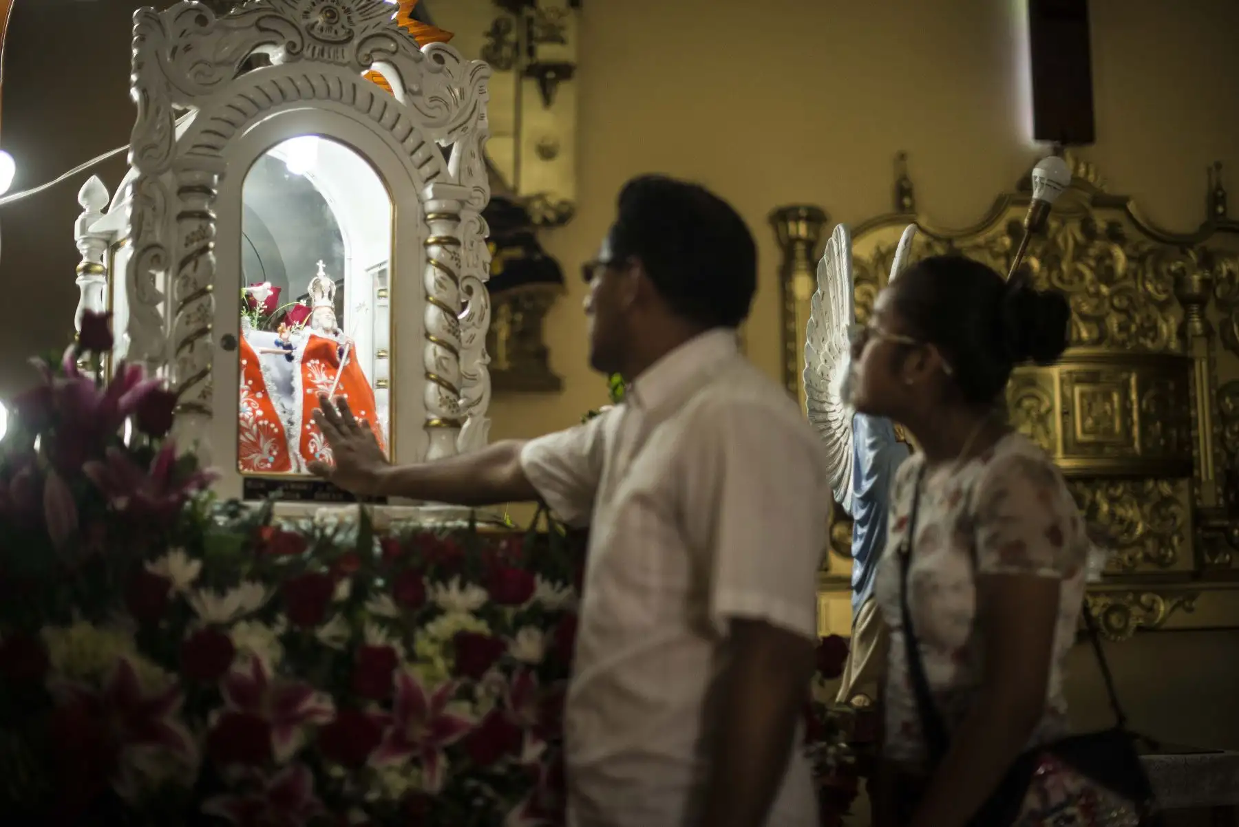 TRUJILLO PERÚ - ENERO 18. Trujillanos esperan con entusiasmo la vista del Papa Francisco. Foto: ANDINA/Elias Alfageme