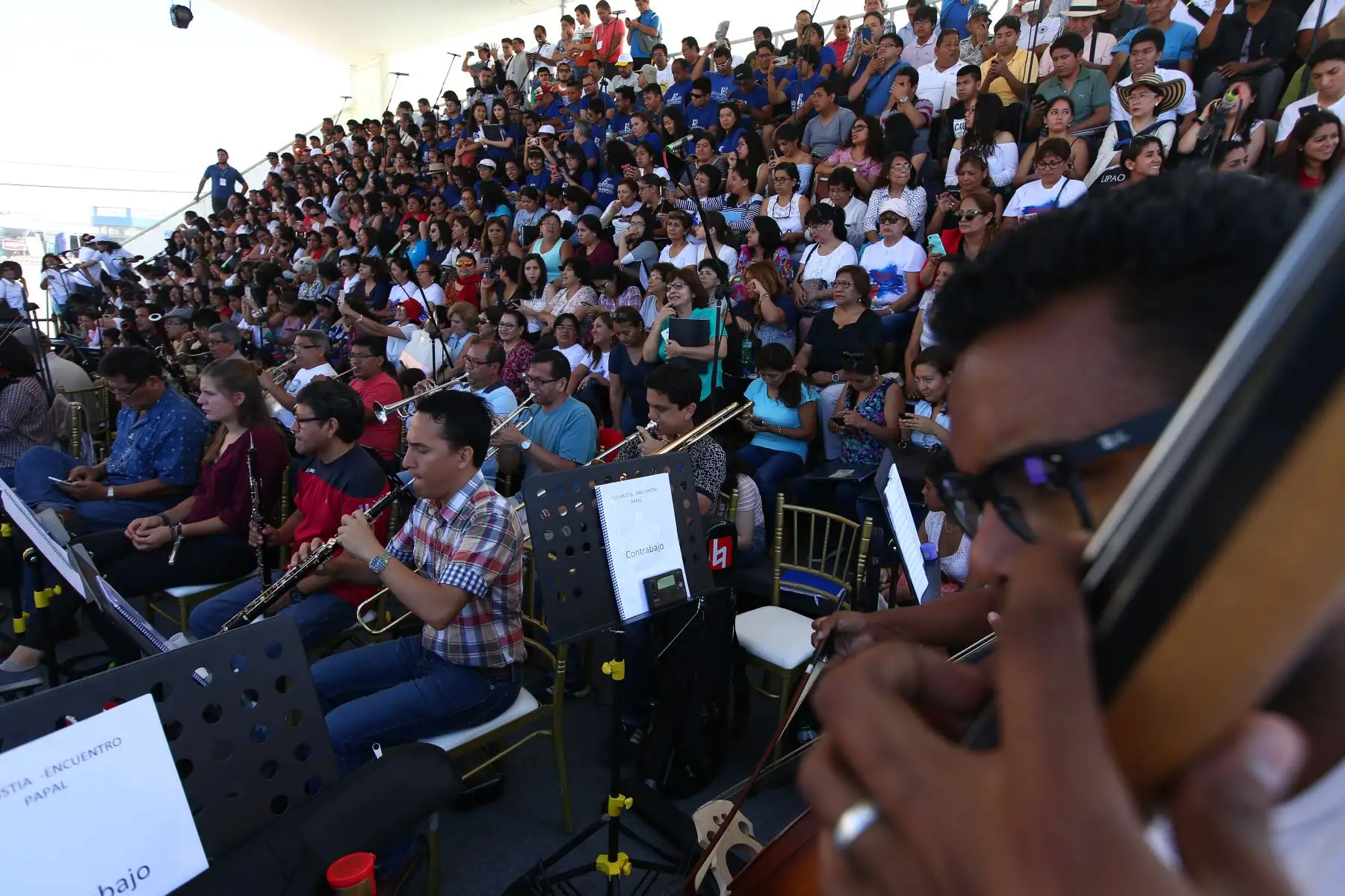 TRUJILLO PERÚ - ENERO 18. Huanchaco va quedando lista para recibir al Papa Francisco. Foto: ANDINA/Jose Tejada